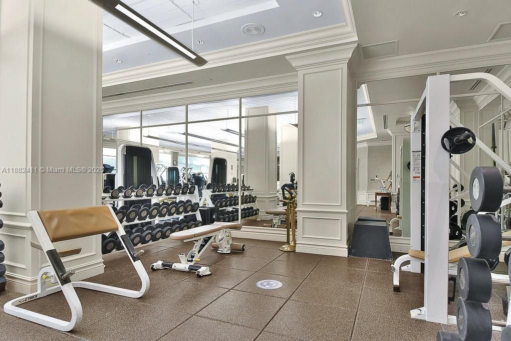Fitness Equipment, Gym, Interior, Recessed Lighting