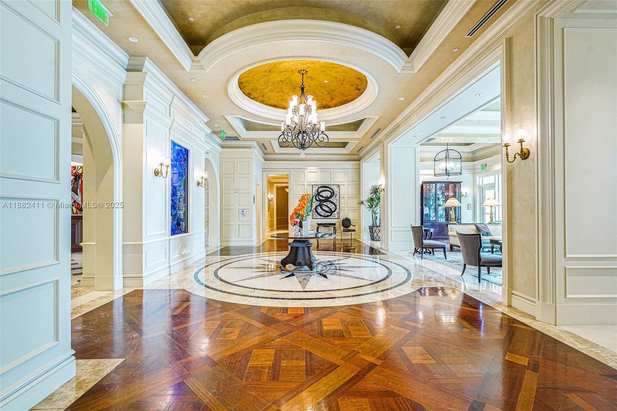 Chandelier, Interior, Recessed Lighting, Wood Texture Flooring