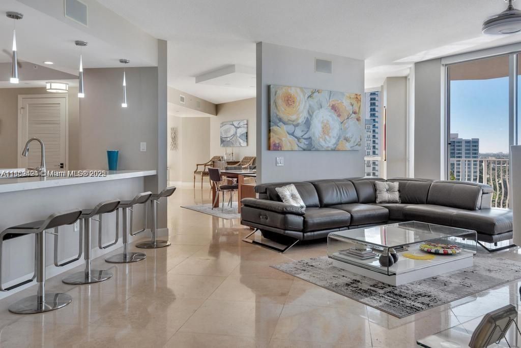 Dining room, Interior, Living room, Pendant Lights, Recessed Lighting