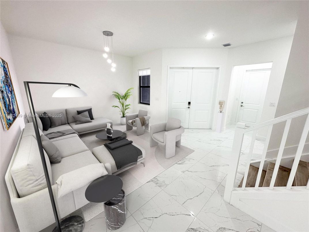 Interior, Living room, Marble, Recessed Lighting