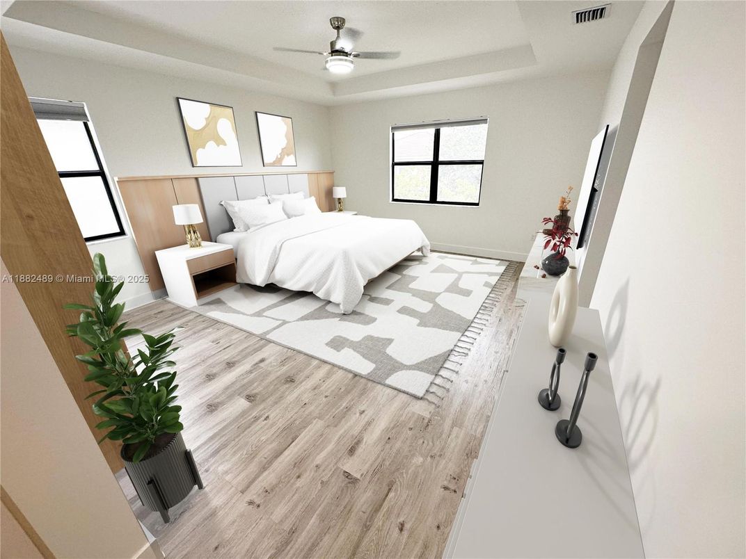 Bedroom, Interior, Wood Texture Flooring