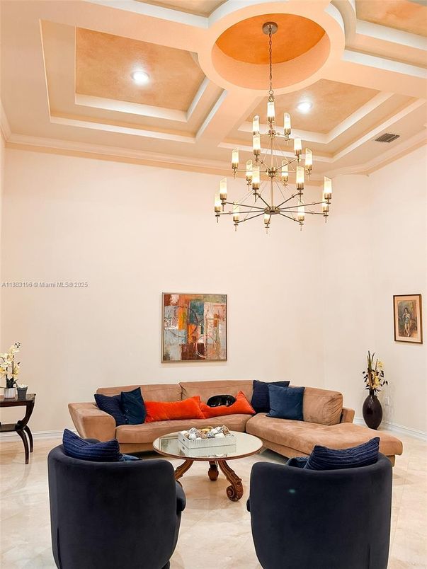Interior, Living room, Pendant Lights, Recessed Lighting