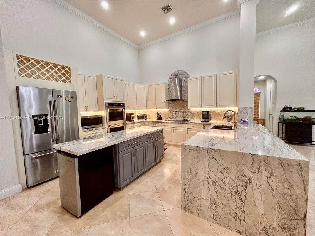 Interior, Kitchen, Recessed Lighting, Stainless Steel Appliances