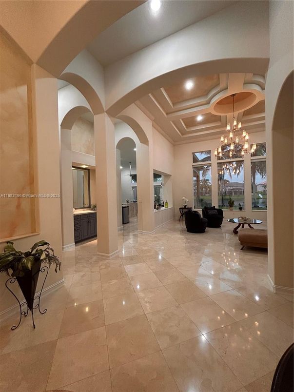 Chandelier, Interior, Living room, Recessed Lighting