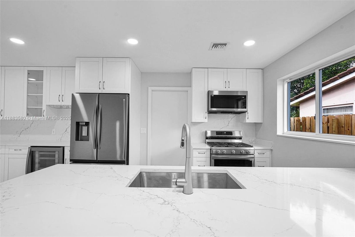 Interior, Kitchen, Recessed Lighting, Stainless Steel Appliances