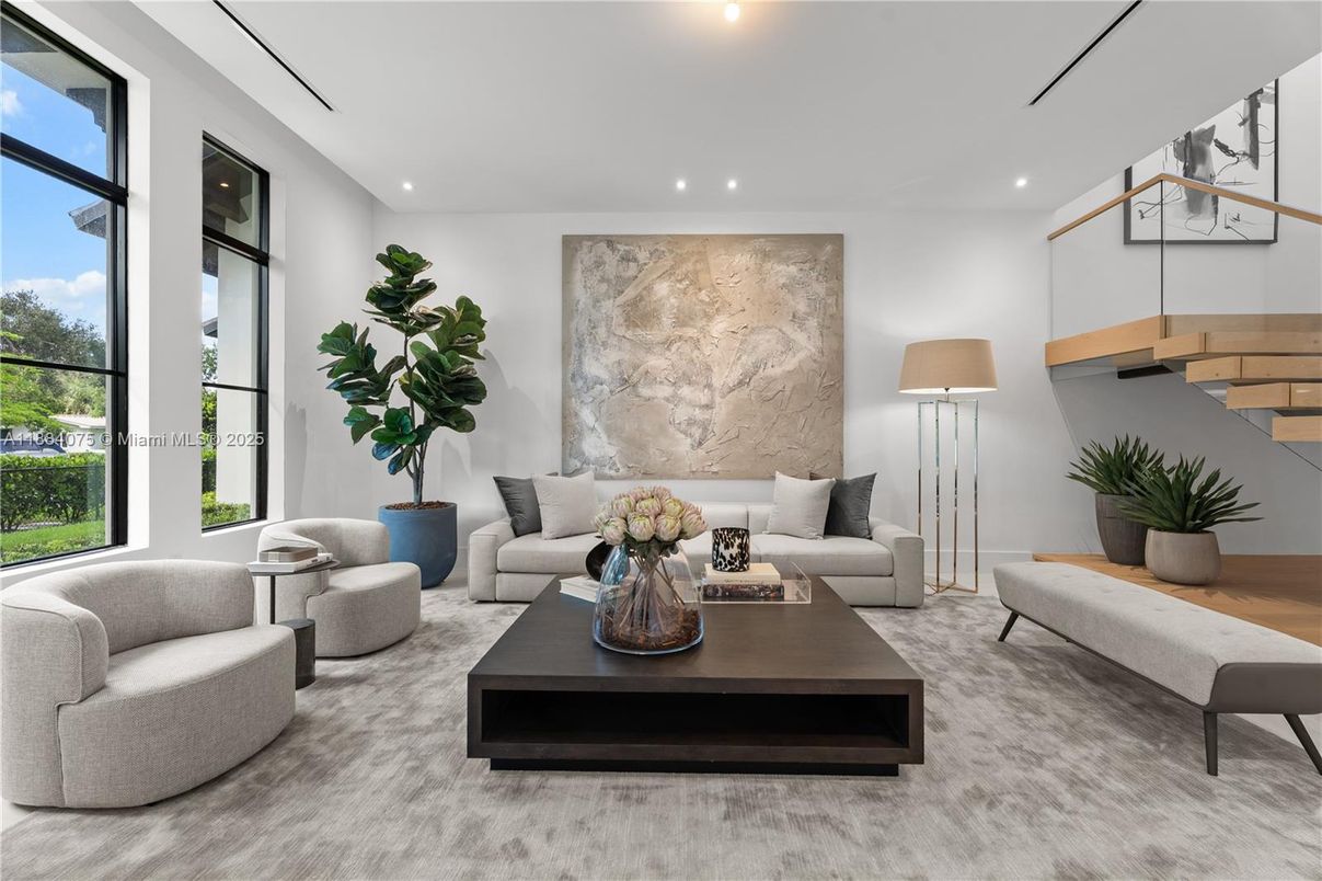 Interior, Living room, Recessed Lighting