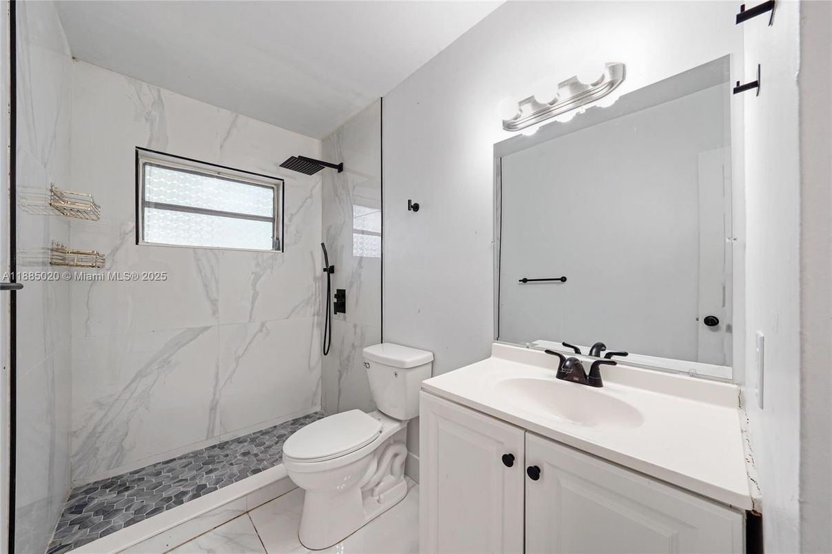 Bathroom, Glass Shower, Interior, Marble Walls