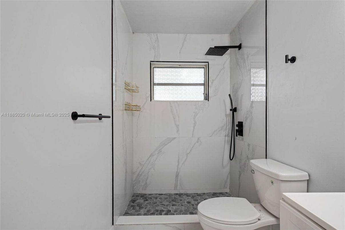 Bathroom, Glass Shower, Interior, Marble Walls