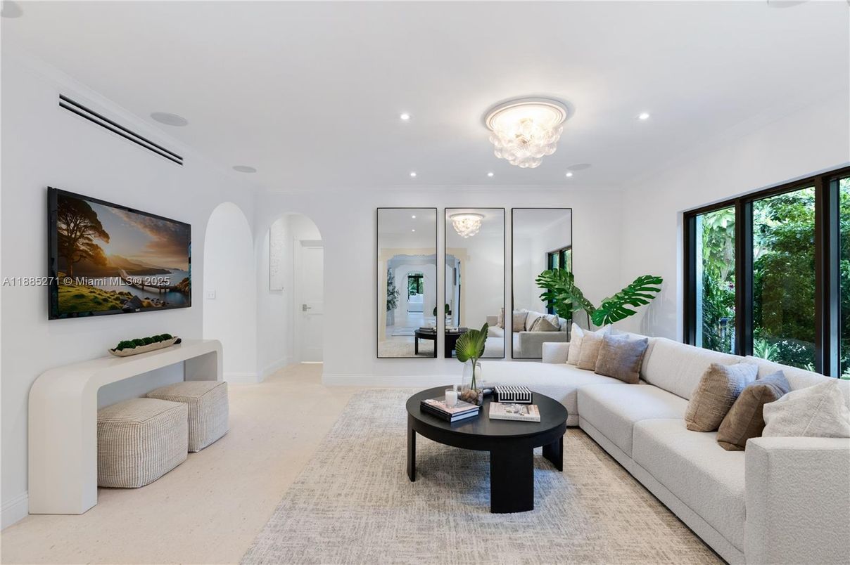 Chandelier, Interior, Living room, Recessed Lighting