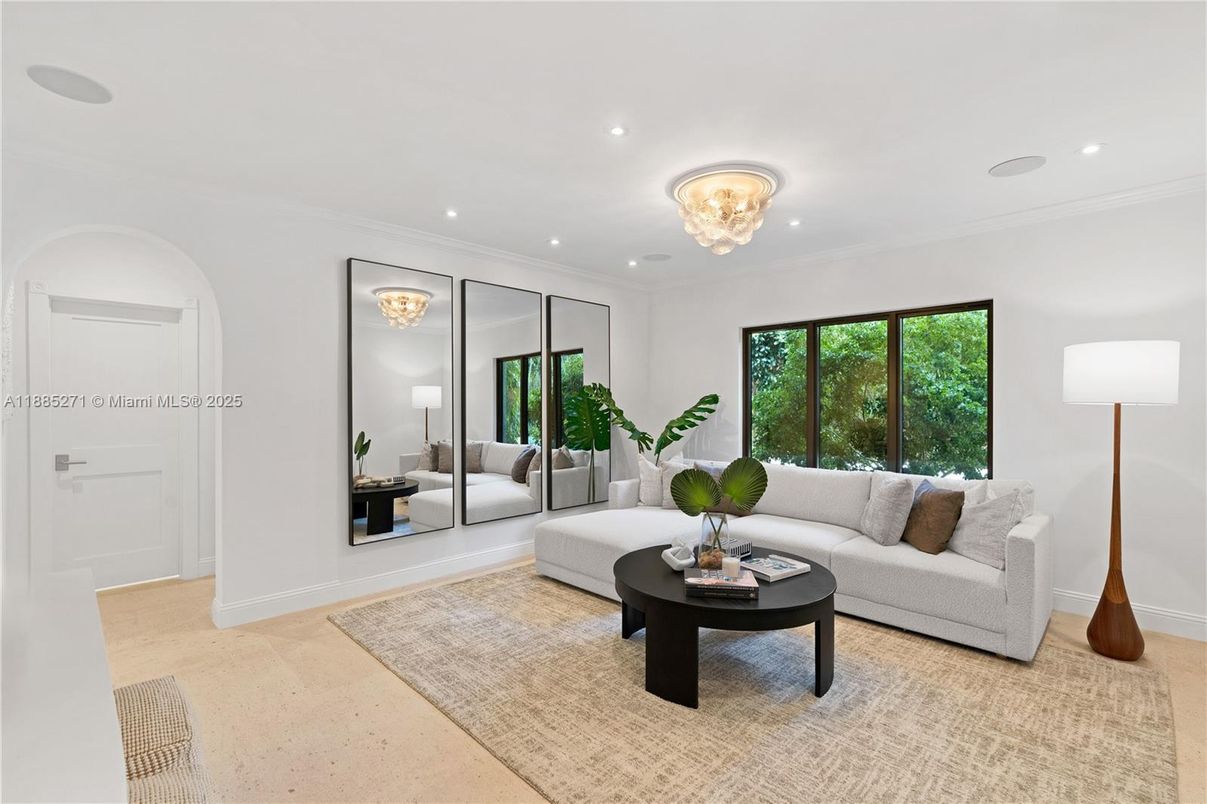 Chandelier, Interior, Living room, Recessed Lighting