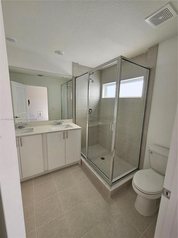 Bathroom, Dual Sink Vanities, Glass Shower, Interior