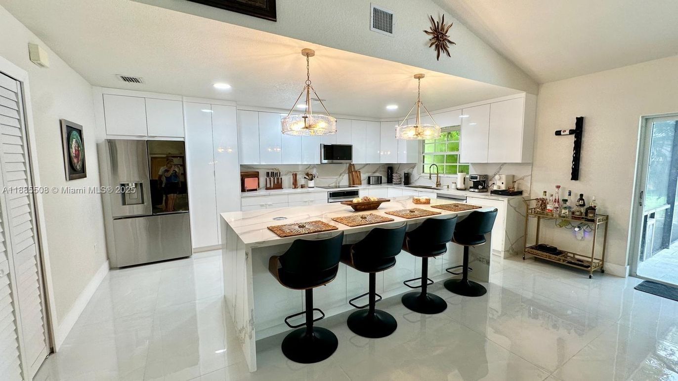 Interior, Kitchen, Pendant Lights, Recessed Lighting, Stainless Steel Appliances