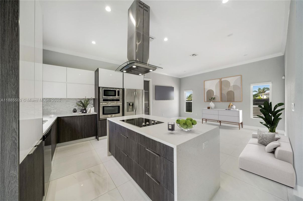 Interior, Kitchen, Recessed Lighting, Stainless Steel Appliances