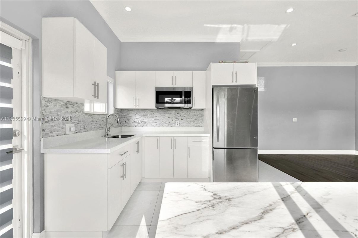 Interior, Kitchen, Recessed Lighting, Stainless Steel Appliances