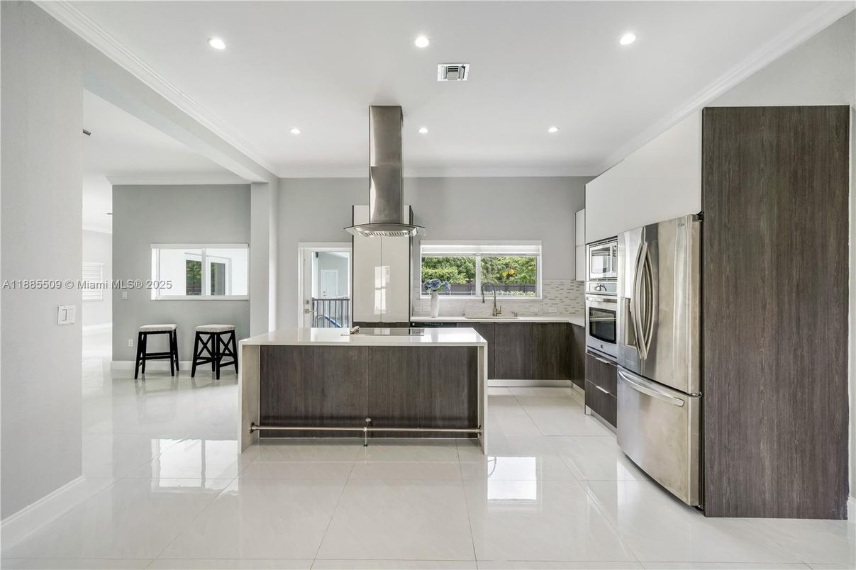 Interior, Kitchen, Recessed Lighting, Stainless Steel Appliances