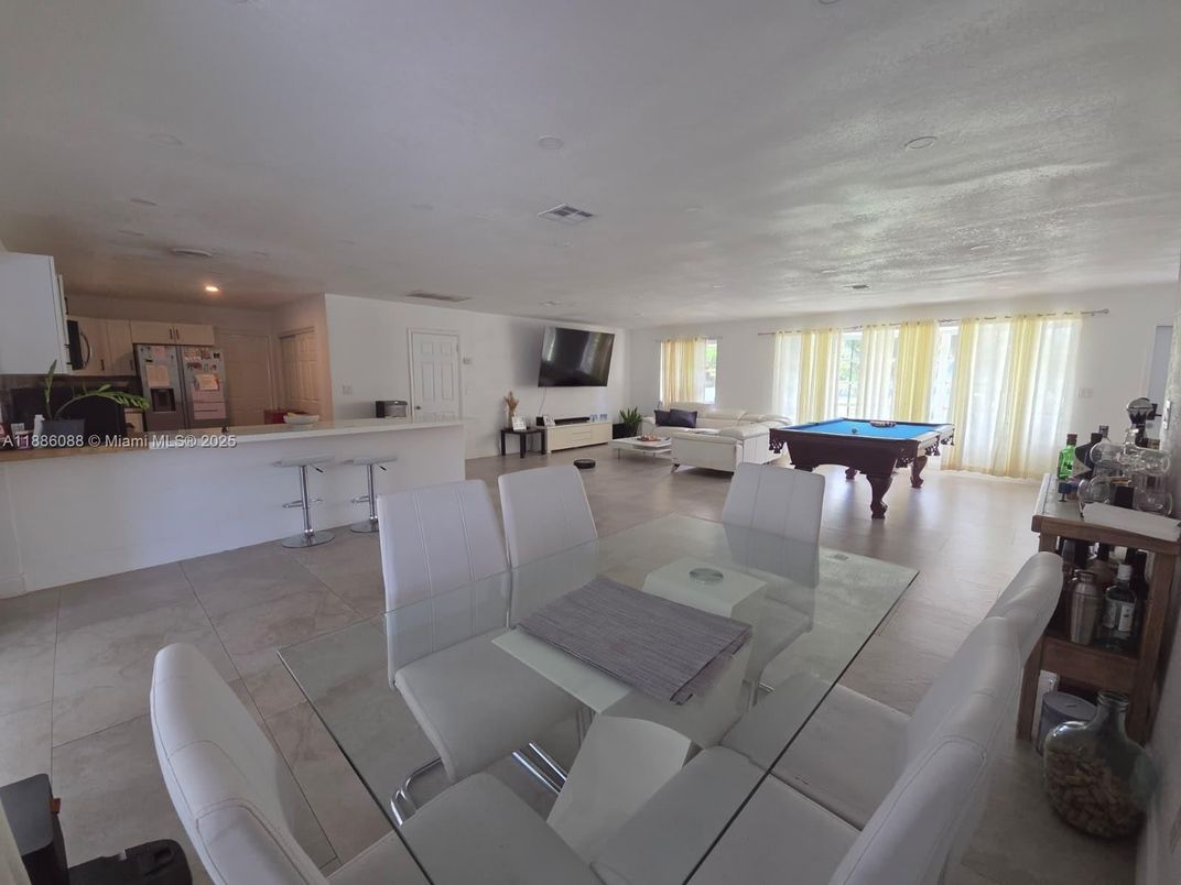Billiard Table, Dining room, Game Room, Interior, Kitchen, Living room, Recessed Lighting