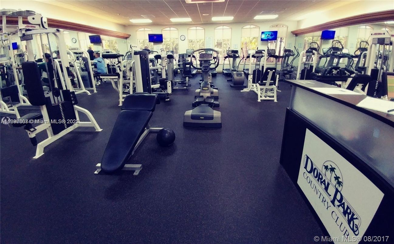 Fitness Equipment, Gym, Interior, Recessed Lighting