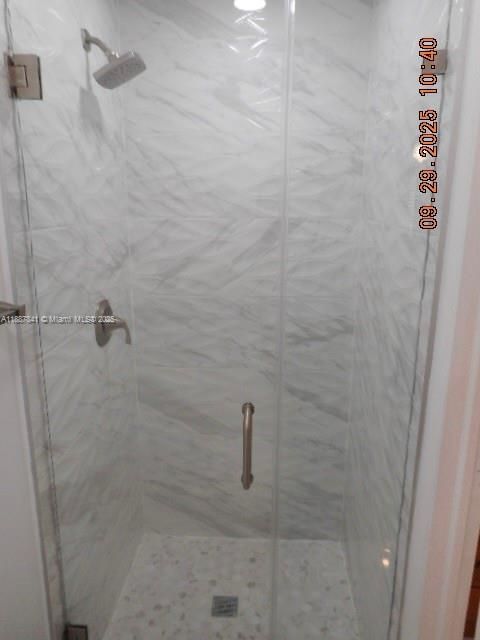 Bathroom, Glass Shower, Interior, Marble Walls