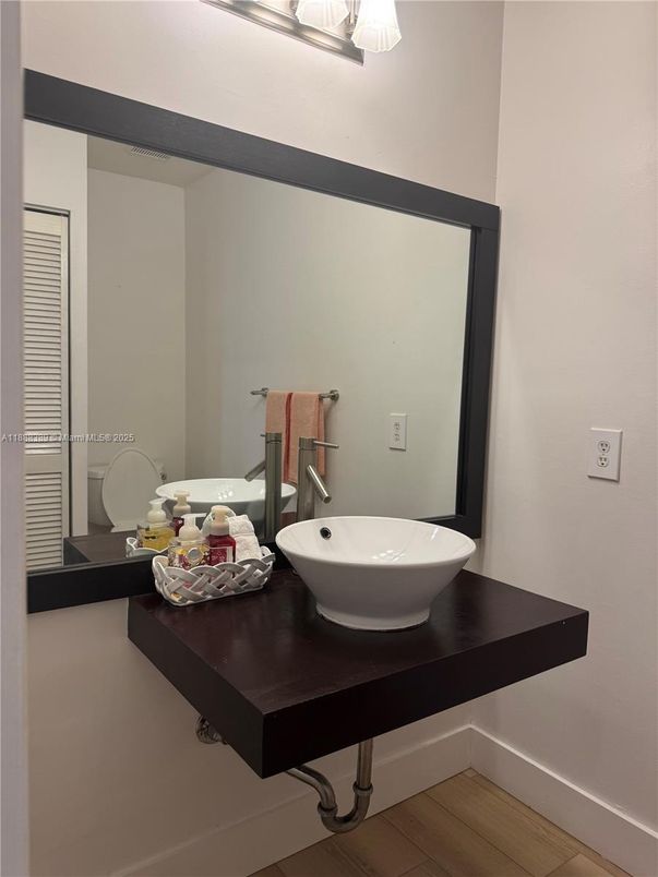 Bathroom, Interior, Wood Texture Flooring