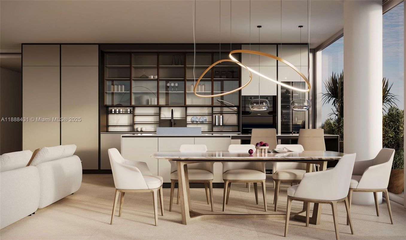 Dining room, Interior, Pendant Lights
