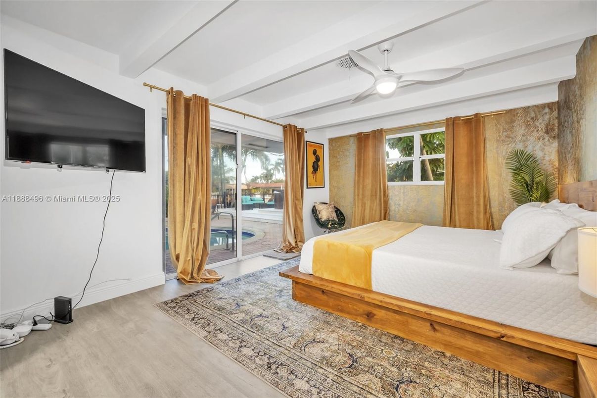 Bedroom, Interior, Wood Texture Flooring