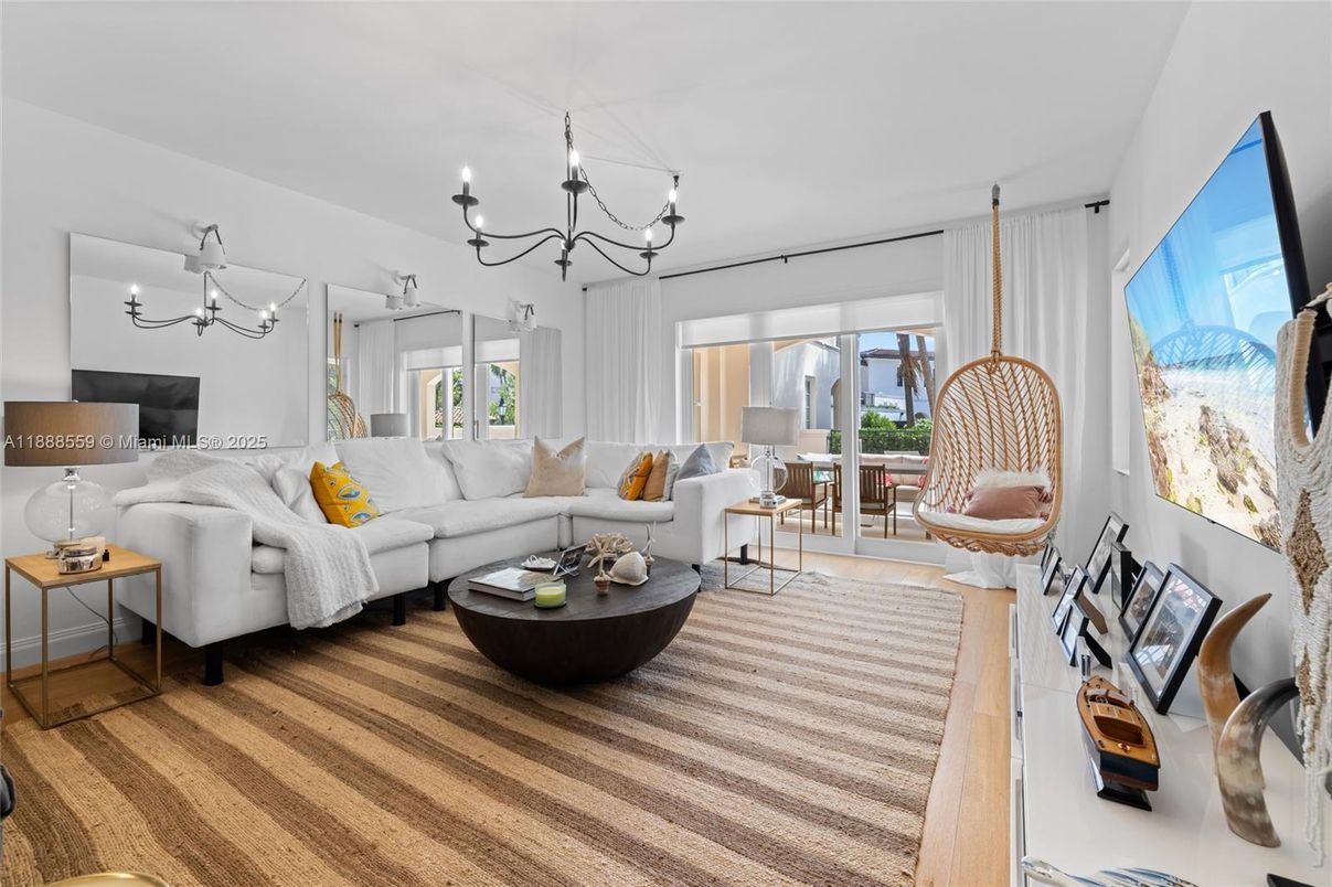 Chandelier, Interior, Living room, Wood Texture Flooring