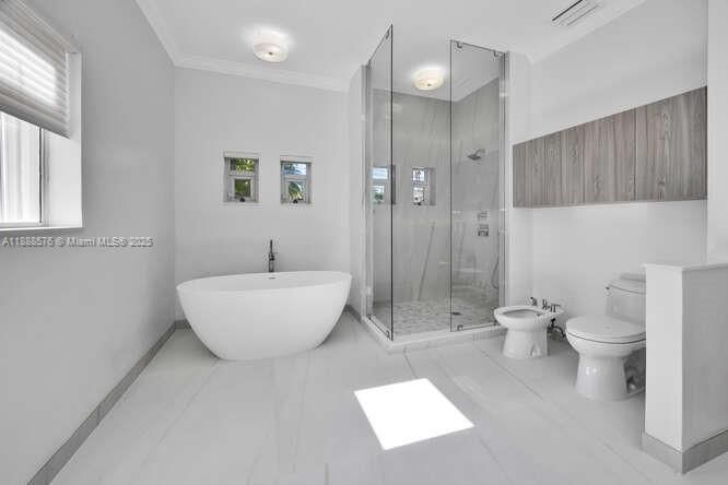 Bathroom, Free Standing Baths, Glass Shower, Interior