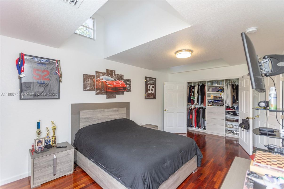 Bedroom, Interior, Wood Texture Flooring