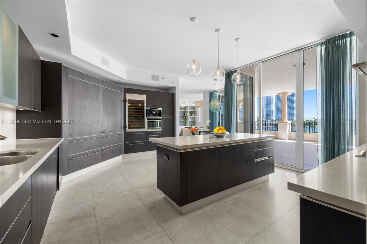 Interior, Kitchen, Pendant Lights, Stainless Steel Appliances, Water