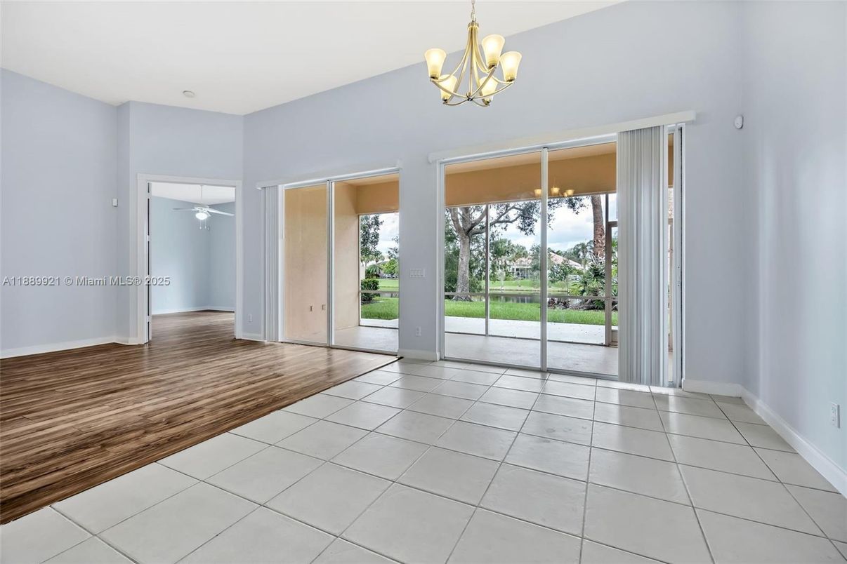 Chandelier, Empty room, Interior, Wood Texture Flooring