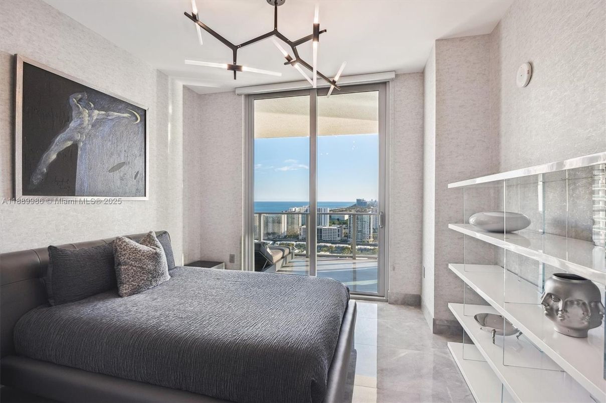 Bedroom, Interior, Pendant Lights, Water