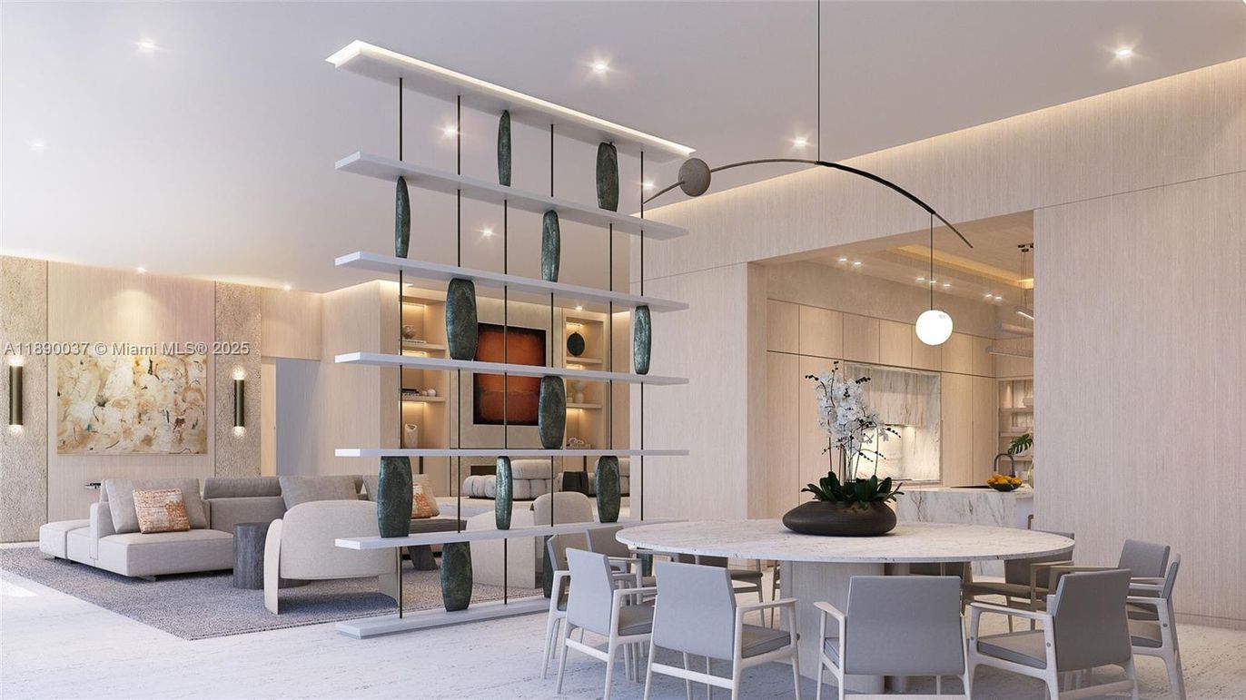 Dining room, Interior, Living room, Pendant Lights, Recessed Lighting