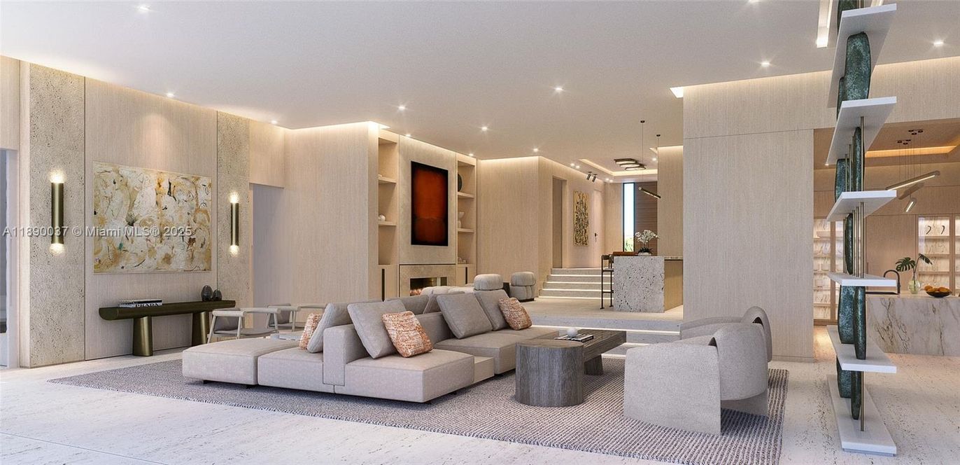Fireplace, Interior, Living room, Pendant Lights, Recessed Lighting