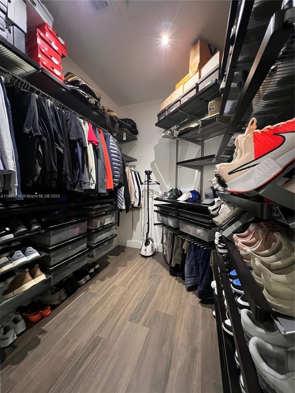 Interior, Walk-in Closets, Wood Texture Flooring