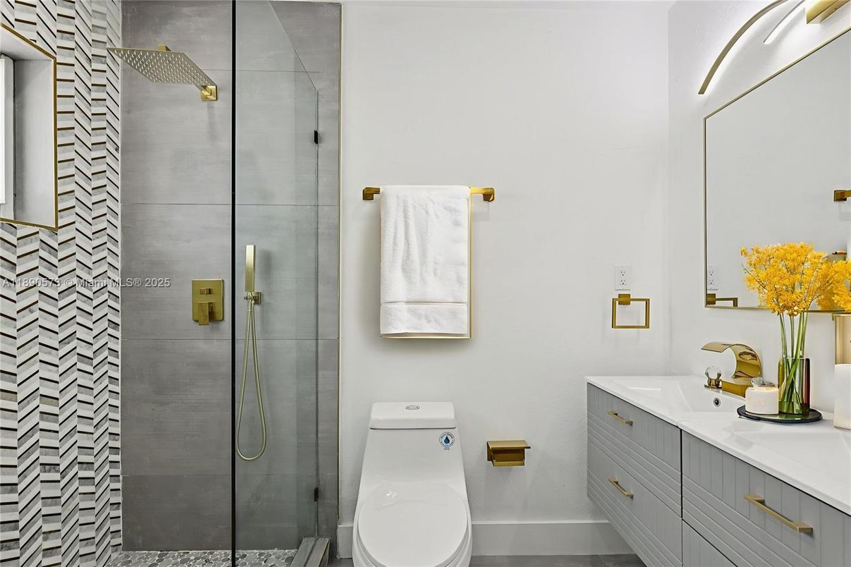 Bathroom, Glass Shower, Interior