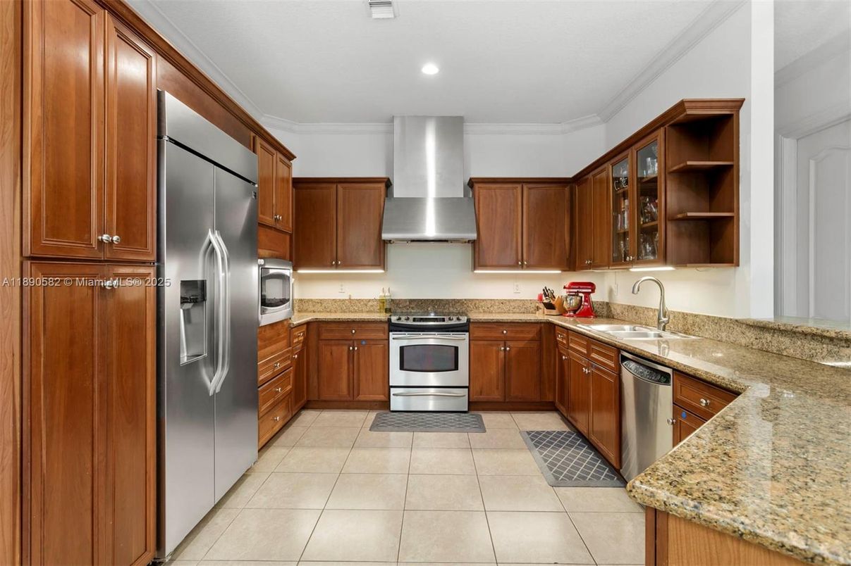 Interior, Kitchen, Recessed Lighting, Stainless Steel Appliances
