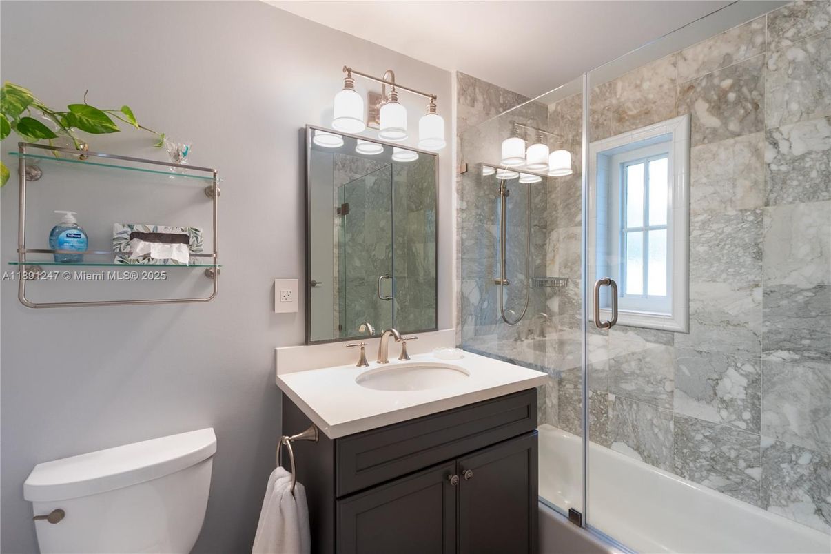 Bathroom, Glass Shower, Interior, Marble Walls