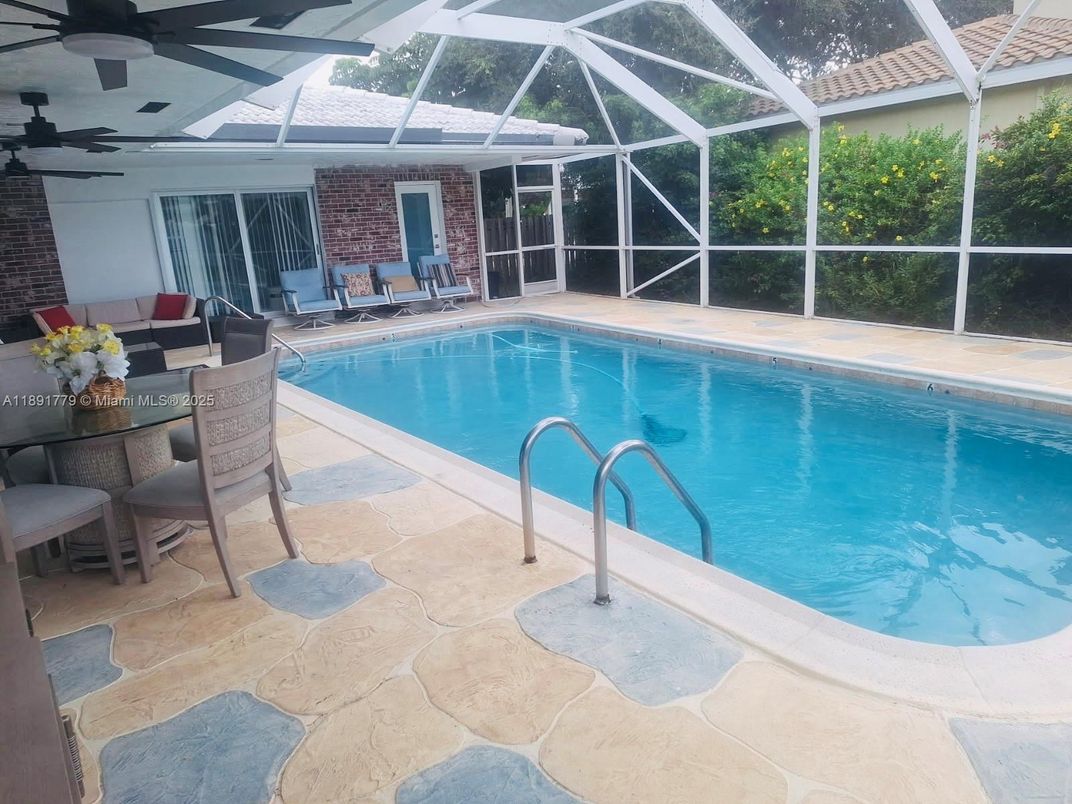 Glass Ceilings, Interior, Pool, Stone Walls, Sun Room