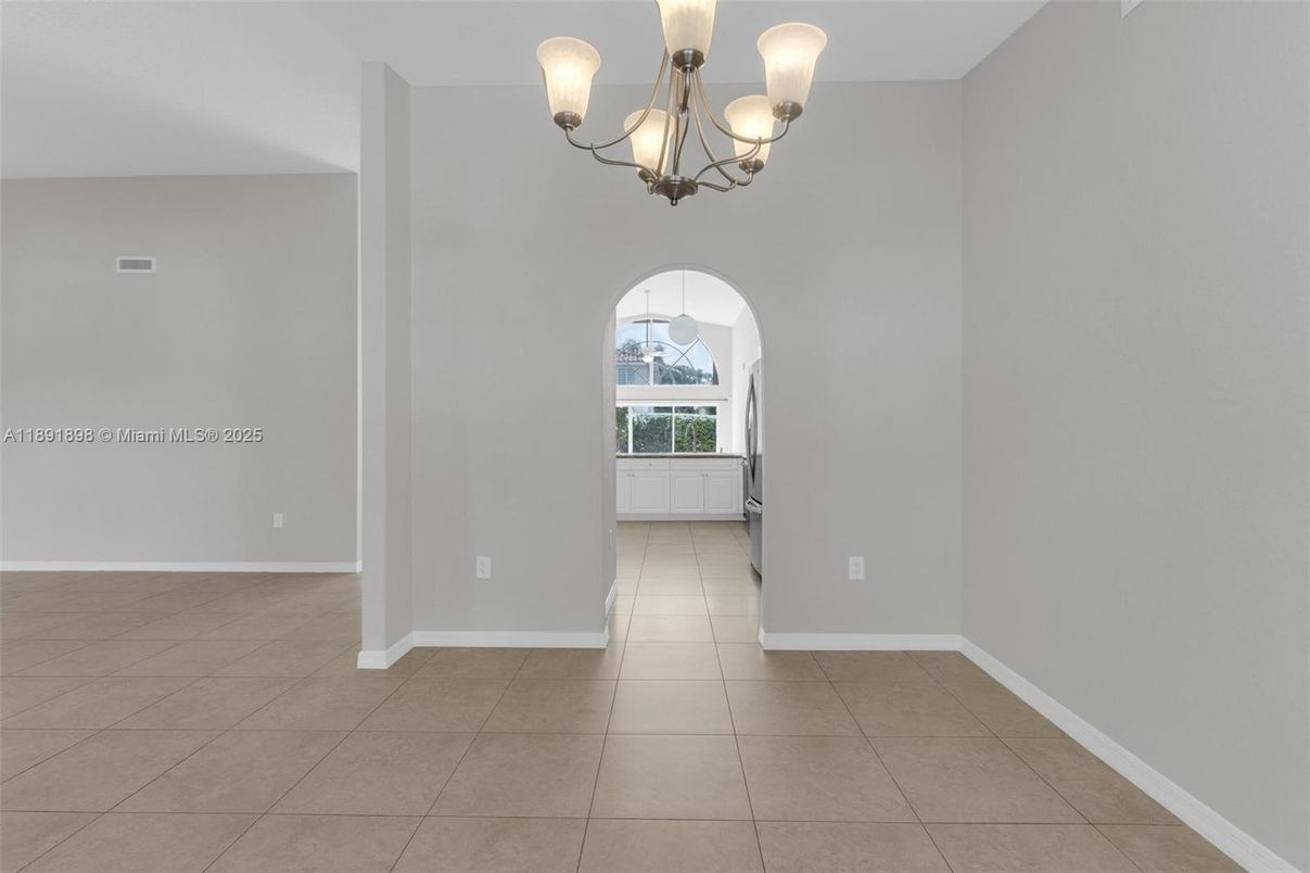 Chandelier, Empty room, Interior