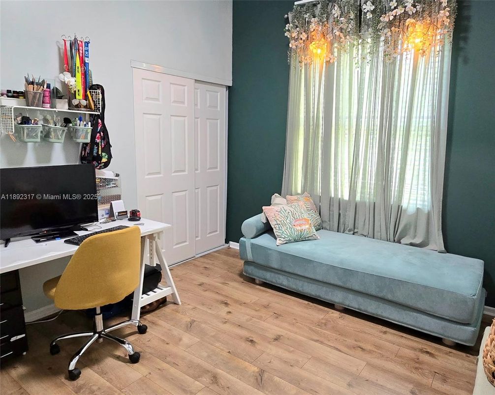 Chandelier, Home Office, Interior, Wood Texture Flooring