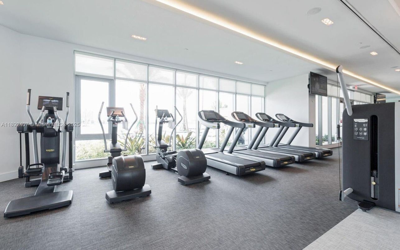 Fitness Equipment, Interior, Recessed Lighting
