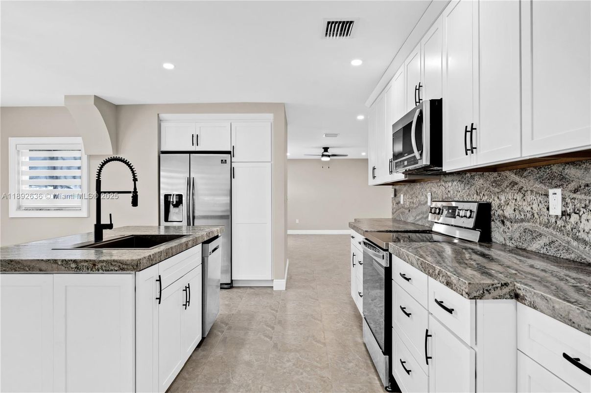Interior, Kitchen, Recessed Lighting, Stainless Steel Appliances