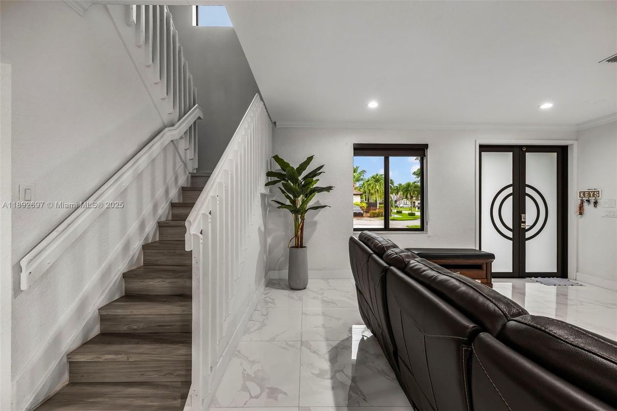 Interior, Marble, Recessed Lighting