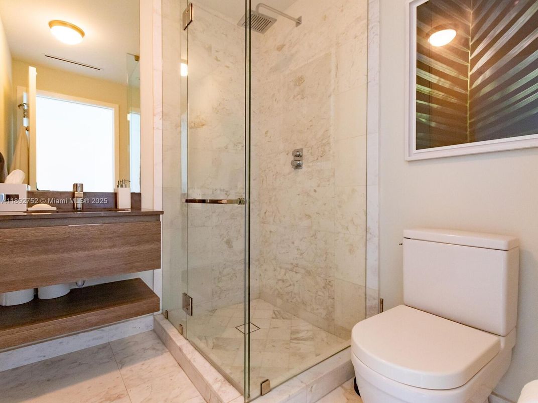 Bathroom, Glass Shower, Interior, Marble, Marble Walls