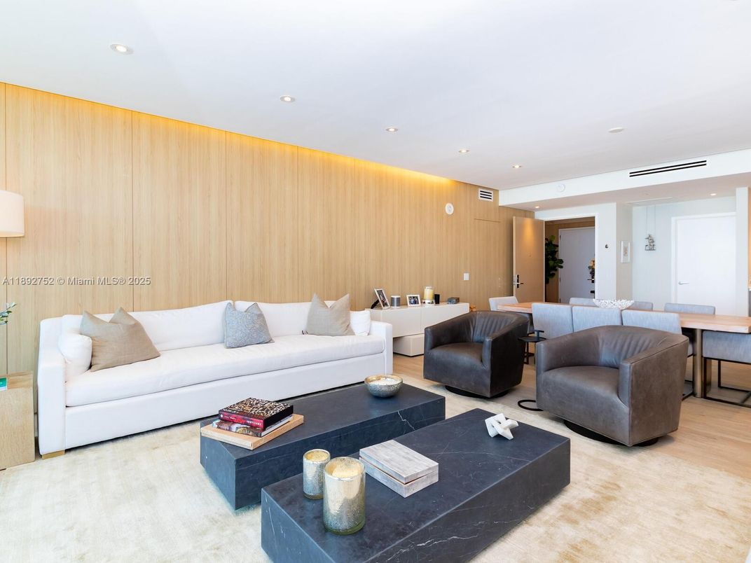 Interior, Living room, Recessed Lighting, Wooden Walls