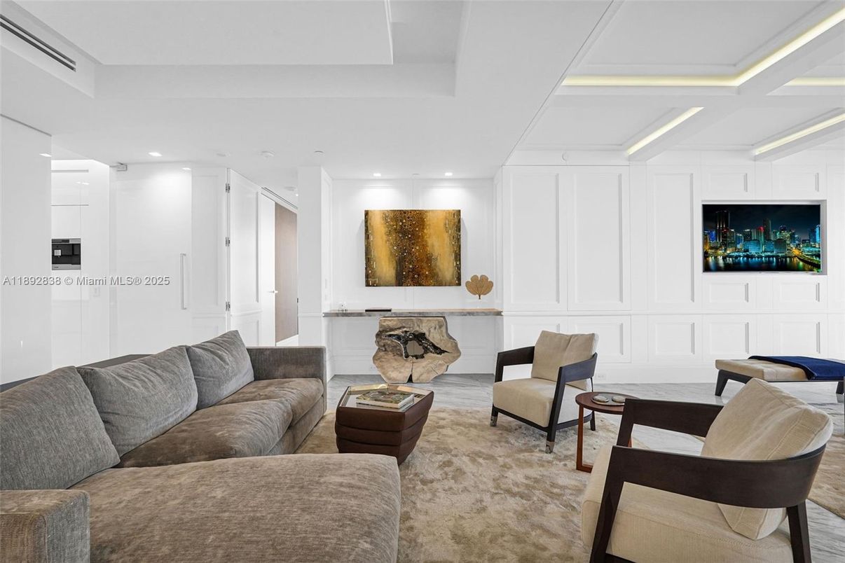 Interior, Living room, Recessed Lighting