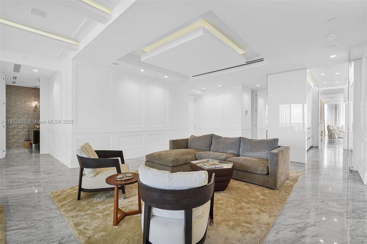 Interior, Living room, Marble, Recessed Lighting