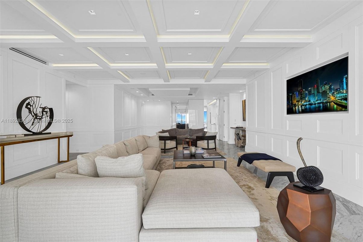 Interior, Living room, Recessed Lighting