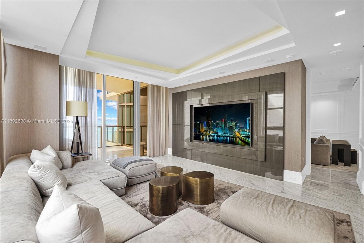 Interior, Living room, Marble, Recessed Lighting