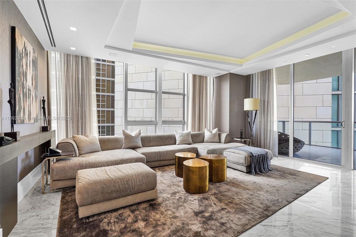 Interior, Living room, Marble, Recessed Lighting
